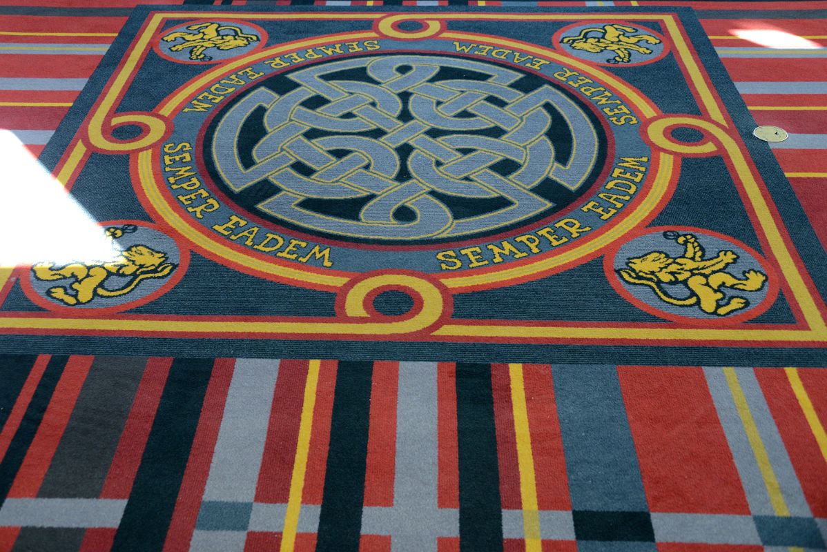 18D Carpet At Banff Springs Hotel Entrance Reception Lobby With Words Semper Eadem Always the Same